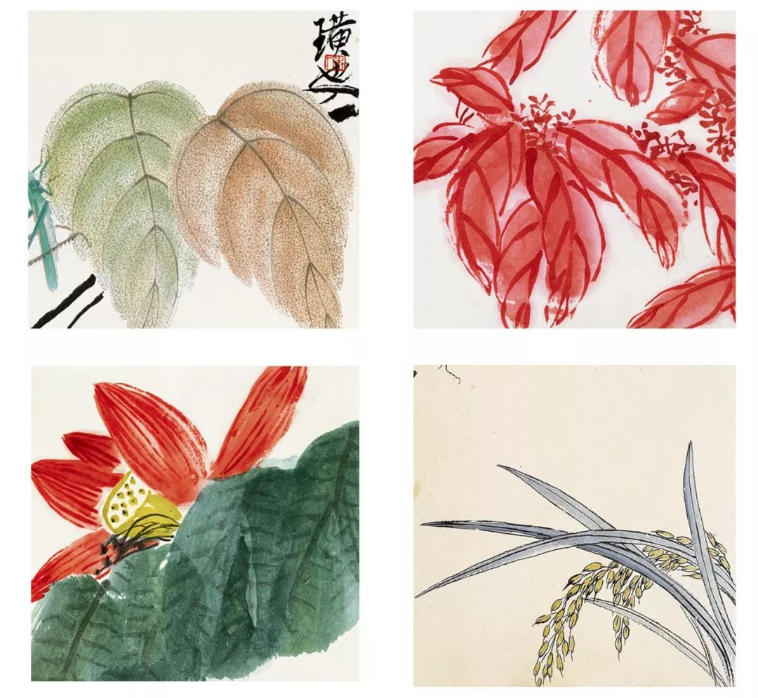 齐白石花鸟虫草小品,逸趣横生,妙哉.