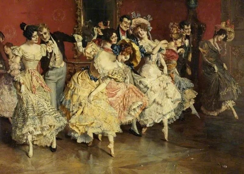 西班牙舞油画图片