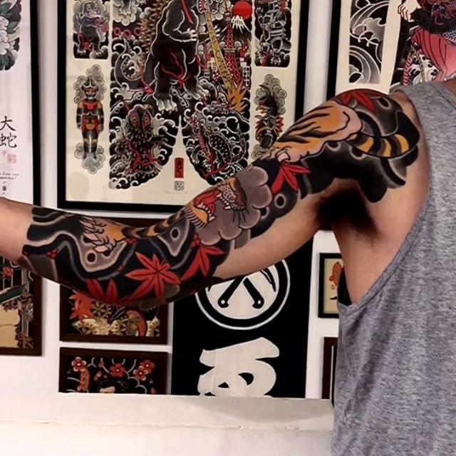 分享一波日式老传统纹身