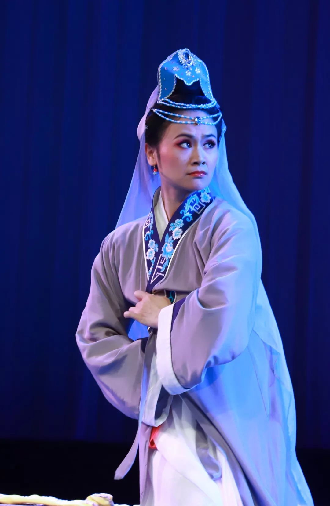 参赛剧目彩调剧《思凡》饰演角色色空辅导老师龙杰锋 唐振芳但没