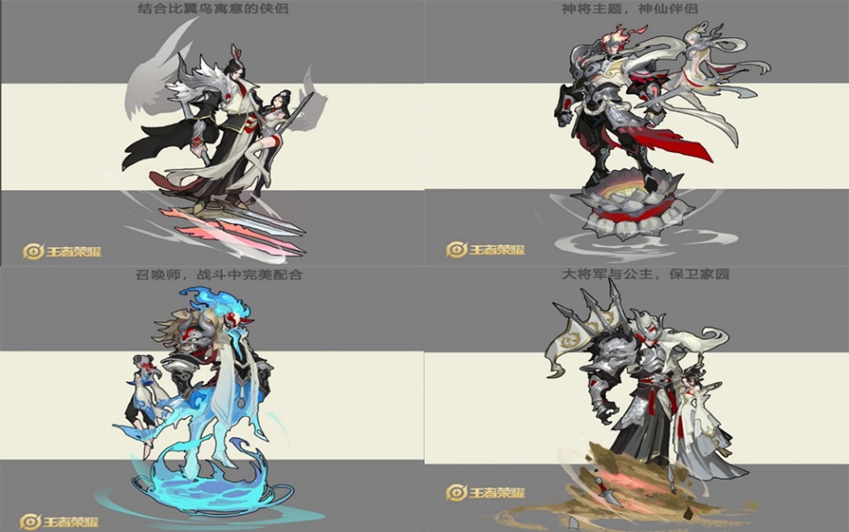 马超的伴生皮肤和五虎将皮肤当前曝光了半身像,一款是机甲风格半面罩