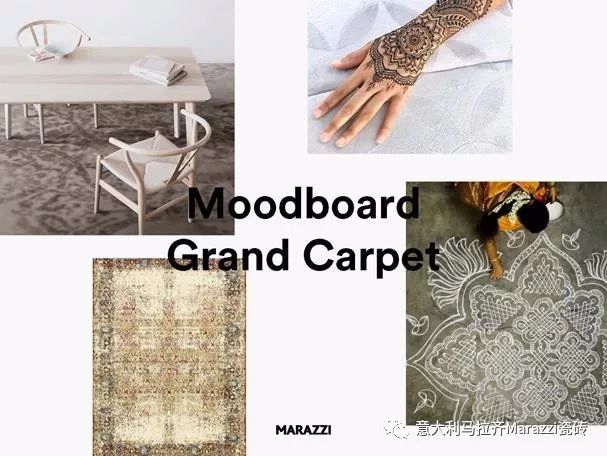 grand carpet 将东方地毯图案风格与印度古拉姆(kolam)传统的一次性