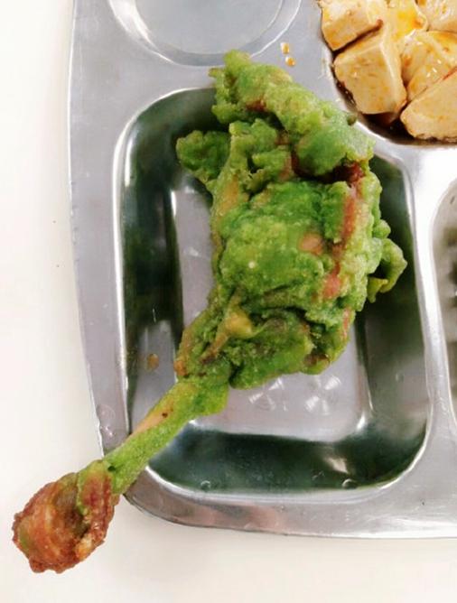 类似于绿色可乐鸡翅的原谅系食物能吃下去一个都算你厉害