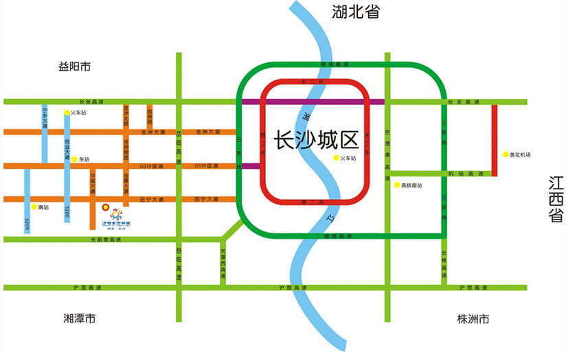 自駕遊公交車次路線及外地至長沙線路:1,長沙交通路線圖如何去?