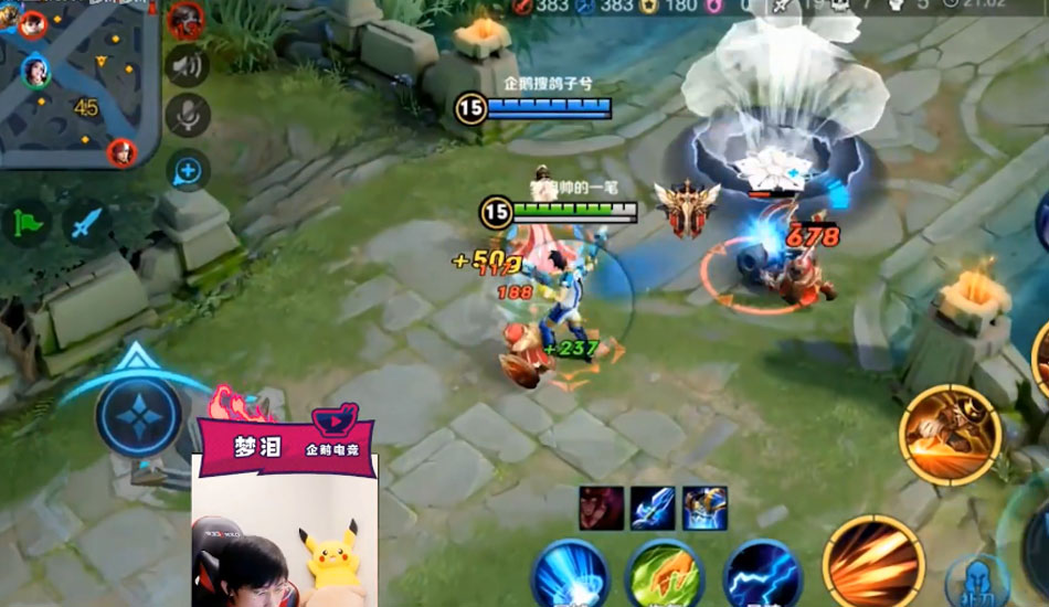 王者荣耀偷塔王梦泪,被路人玩家韩信打爆水晶,网友:早晚要还