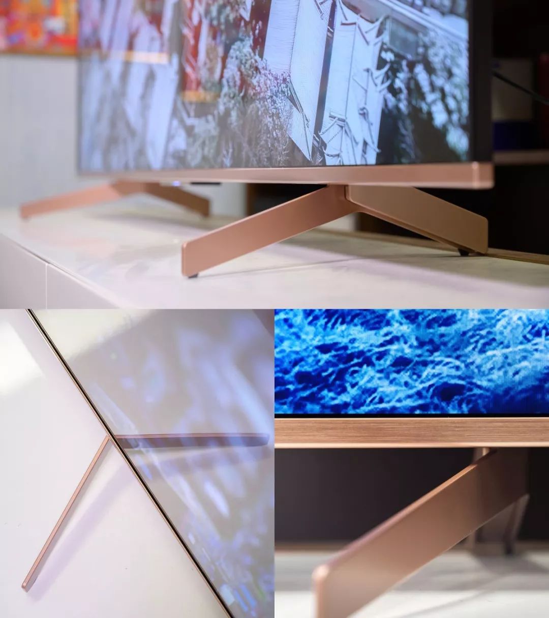 办公室里新来了一台索尼65英寸u8g电视