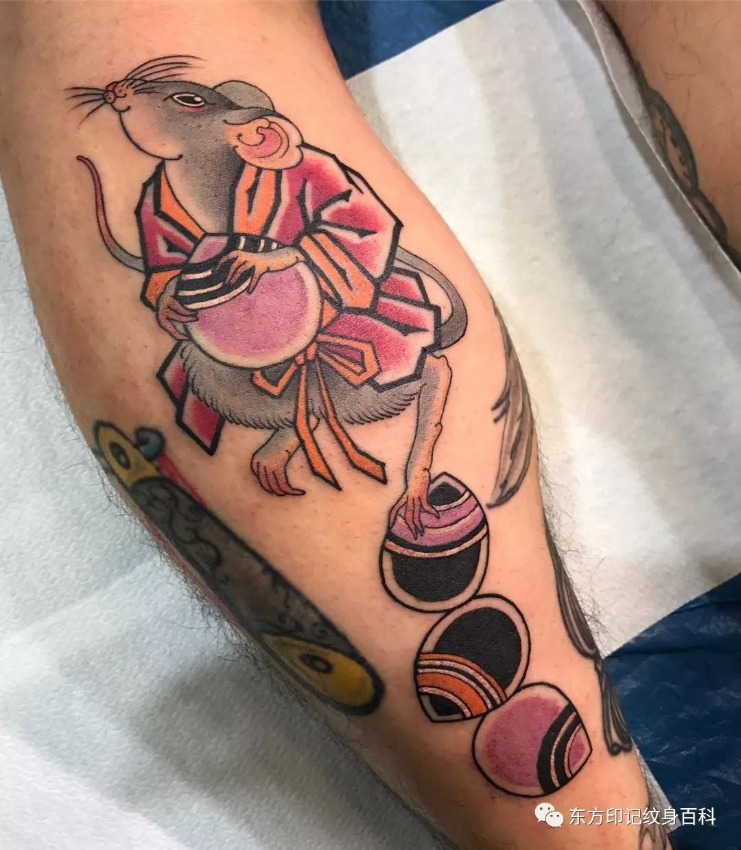 这样的传统纹身,一点都不严肃!来一组耗子看看_蛇虎