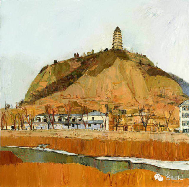 戴士和 遵义会议旧址 2009年《校尉胡同美院老校园》 72cm×90cm 1996