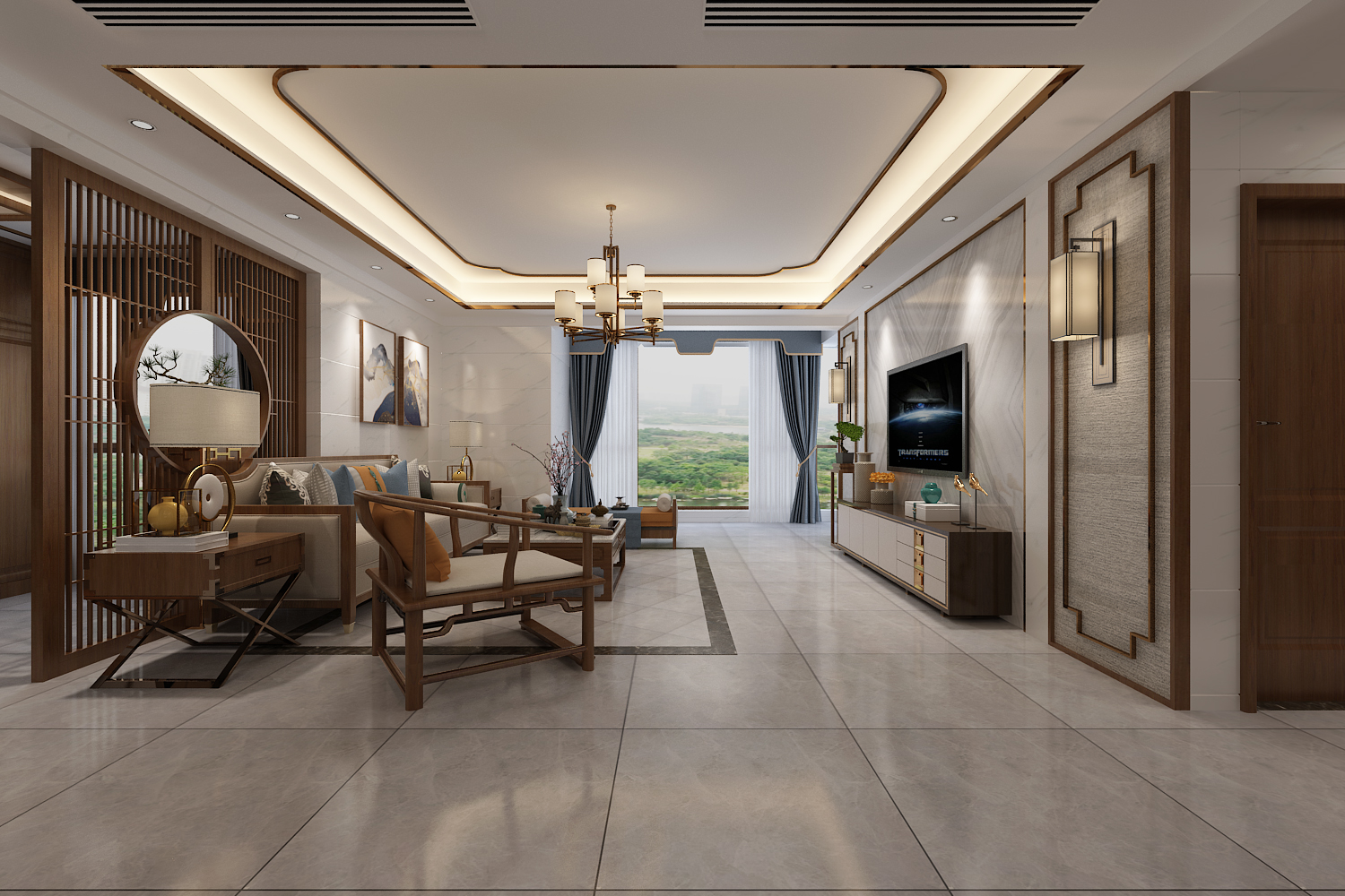 株洲大唐装饰山水国际新中式风格装修,禅意绵绵,意味悠长