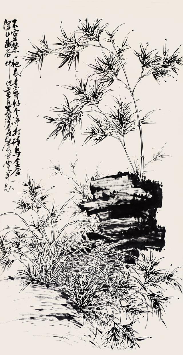 工笔画竹子中国风姜子龙古风工笔画竹子中国风姜子龙墨竹大展即将举行