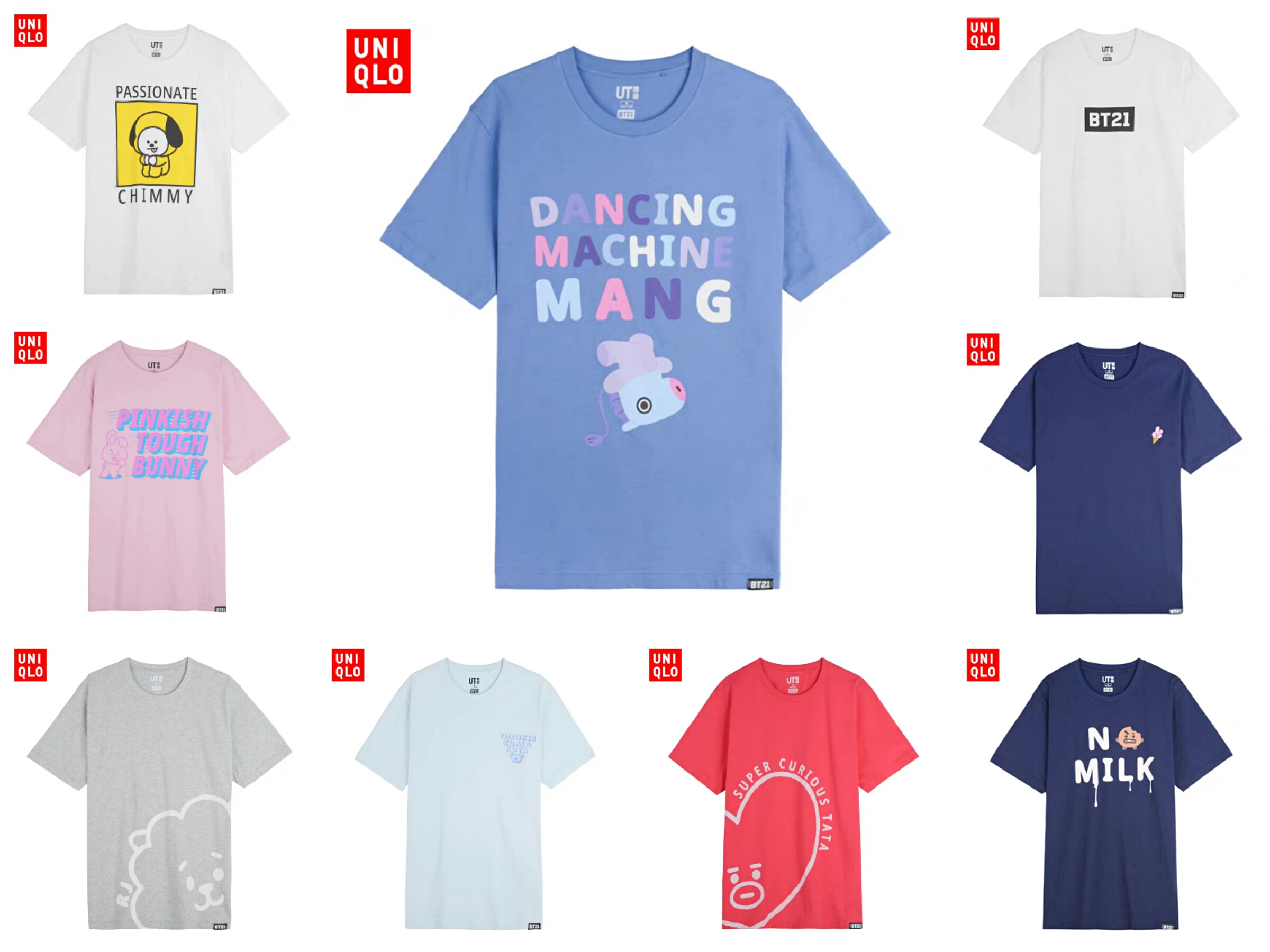 比如6月的uniqlo ut優衣庫×bt21 2019聯名系列:在《海賊王》以前