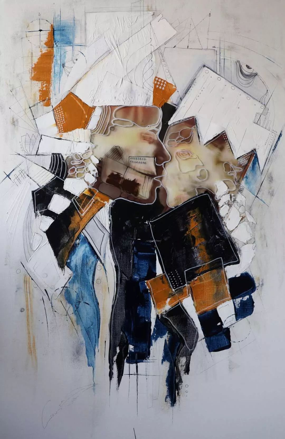 works he creates in this live art and music performance will be