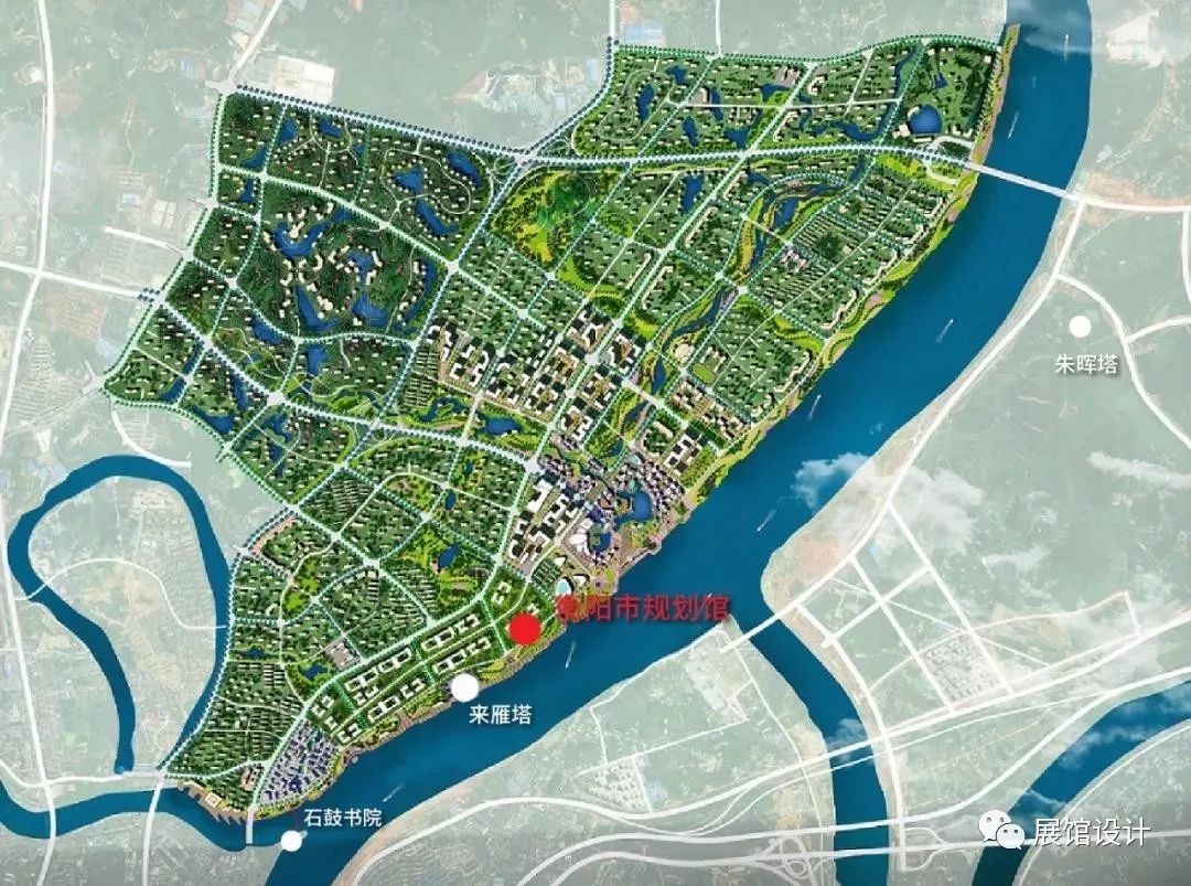 它位于衡阳市石鼓区来雁新城内,来雁新城为衡阳的城市北大门,三江汇流