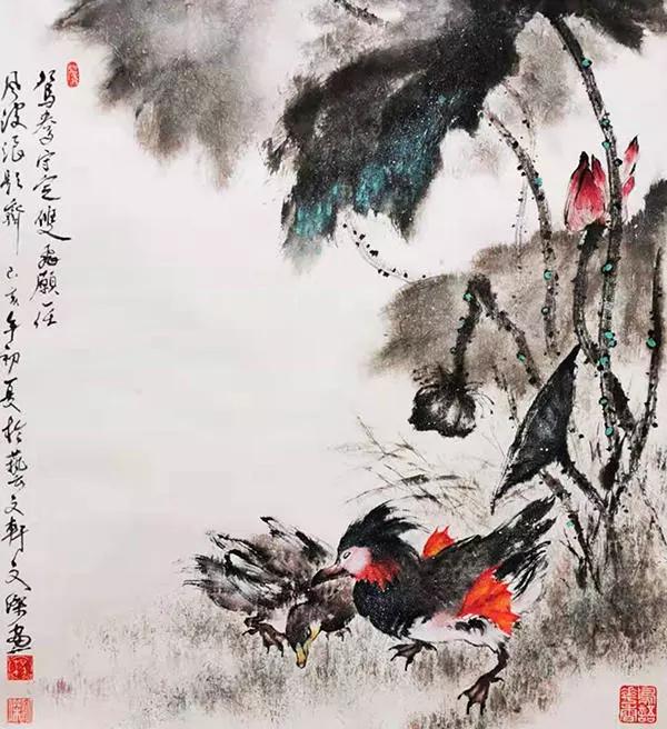 画家杨文杰山水花鸟画作品赏析