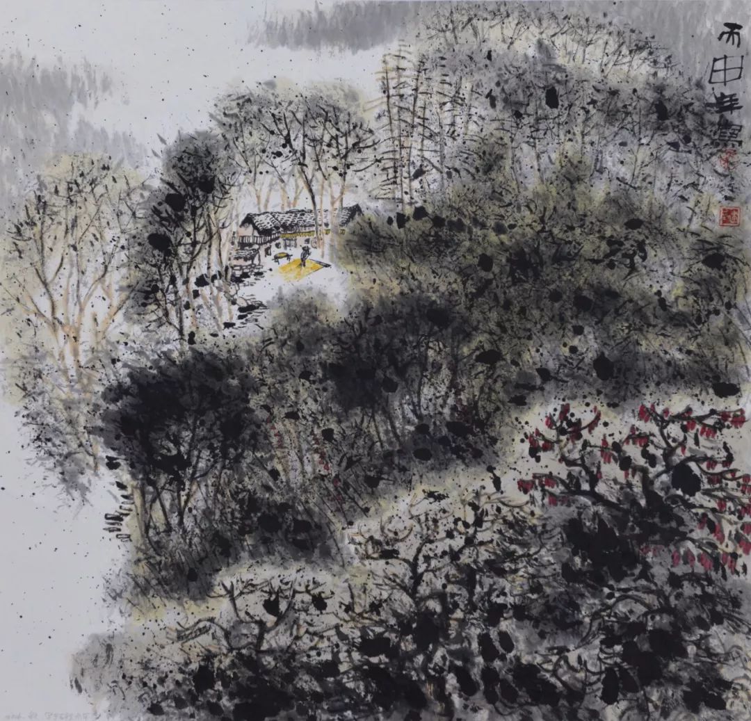 艺展中国扎根沃土钟情自然马建国水墨山水画作品展