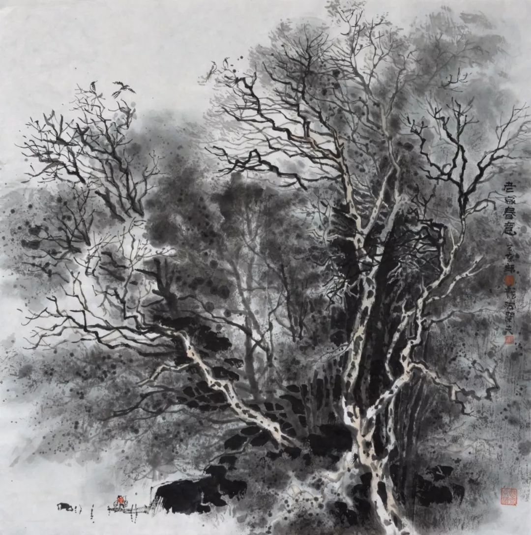 艺展中国扎根沃土钟情自然马建国水墨山水画作品展