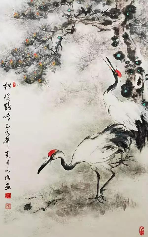 画家杨文杰山水花鸟画作品赏析