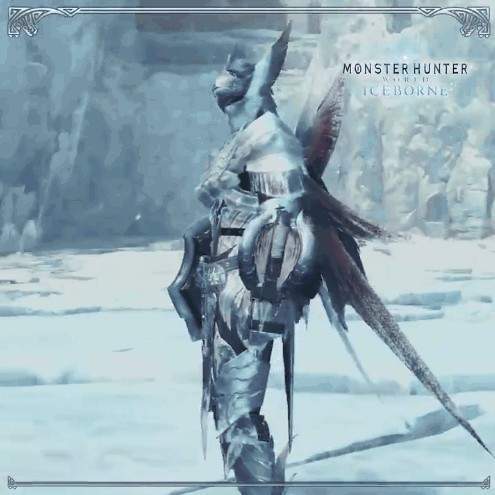 《怪猎世界》冰原dlc霜翼风漂龙套装 威风凛凛超飒气
