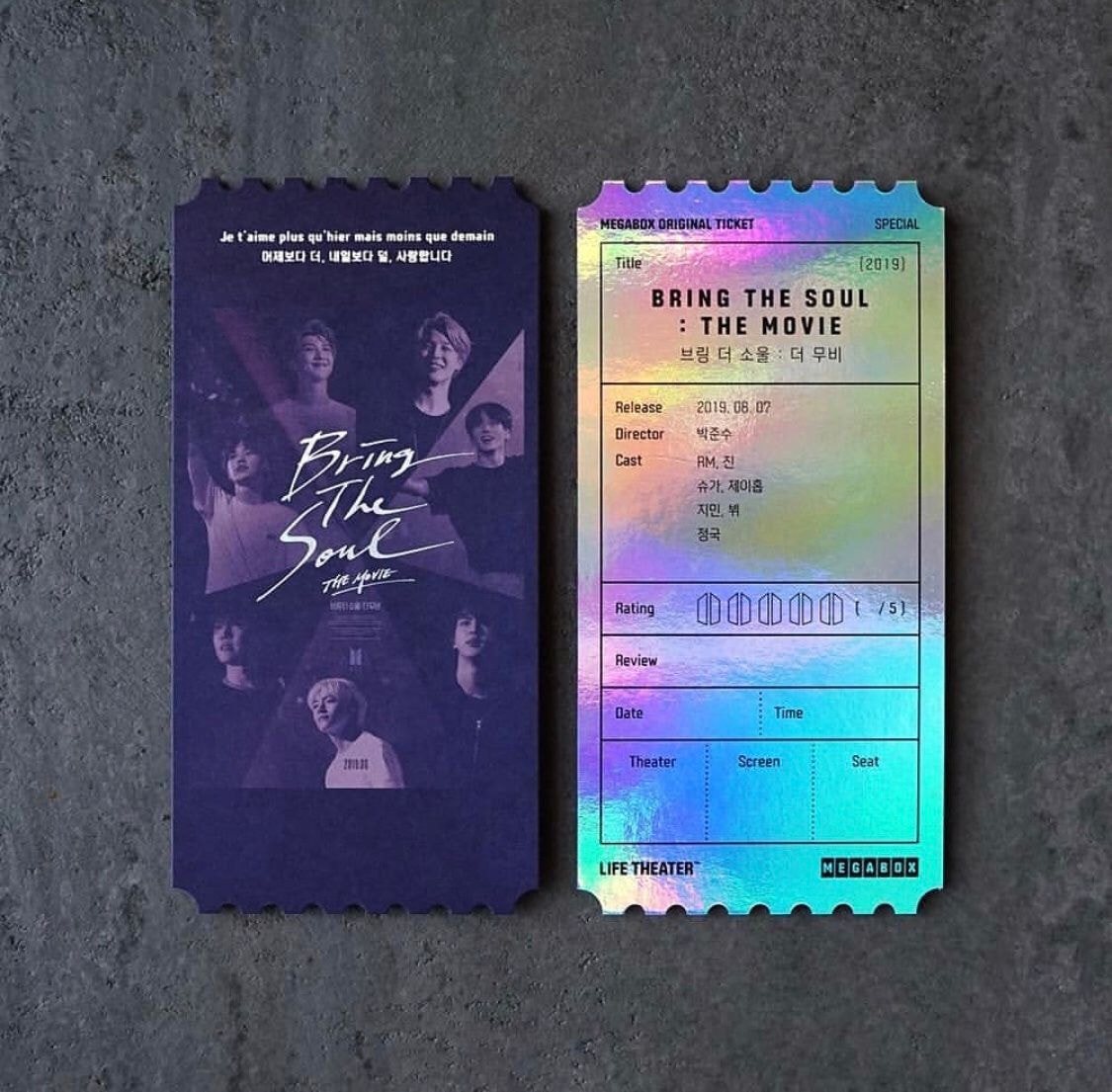 韩国电影院megabox推出防弹少年团bringthesoulthemovie特别版镭射