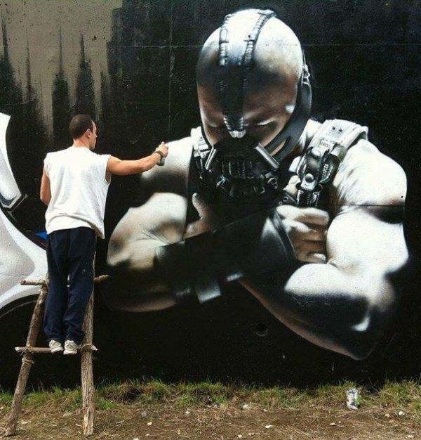 神乎其技的街头涂鸦看得让人倒吸一口凉气