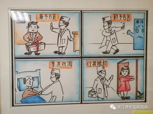 检验科范贤斌漫画作品——"廉不言贫 勤不言苦 尊其所闻 行其所知"