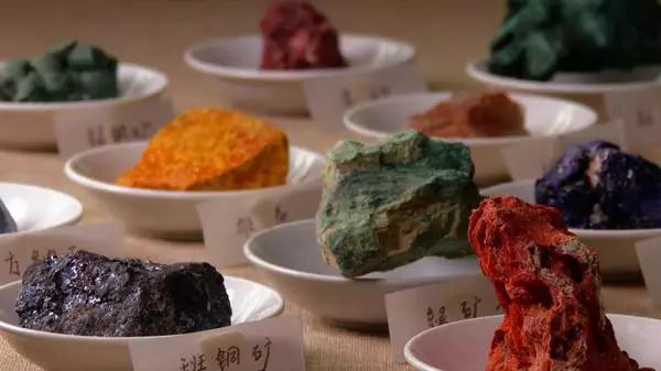 矿物颜料经久不退的色彩一色一彩学完古建筑知识后一起静下心完成一幅
