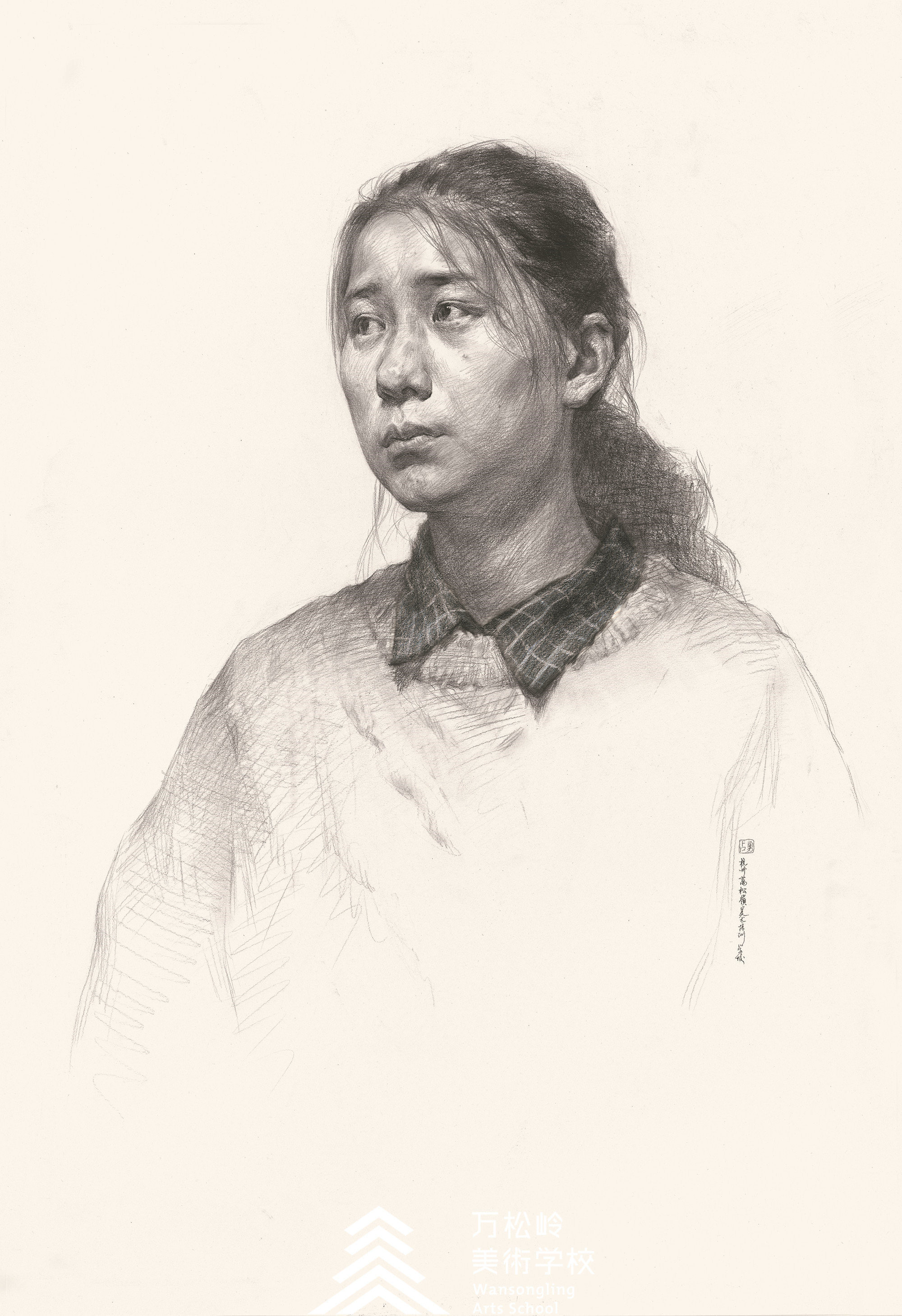 杭州万松岭画室素描头像临摹写生教程美术生必看