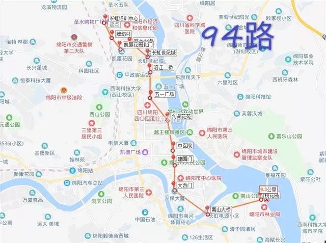 绵阳37路公交车线路图图片