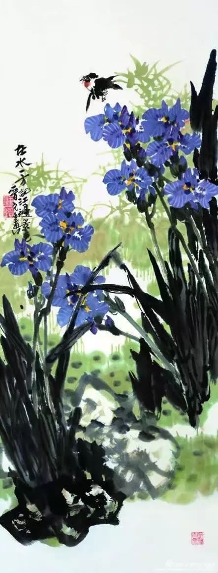 大野山花为你开大花鸟画开宗立派之鼻祖一一王晋元作品