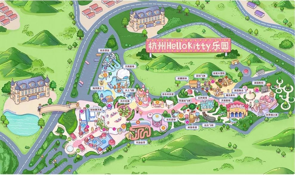 插画遇上地图,萌呆了!