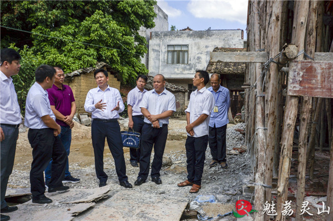 刘钦到新圩镇检查指导脱贫攻坚工作