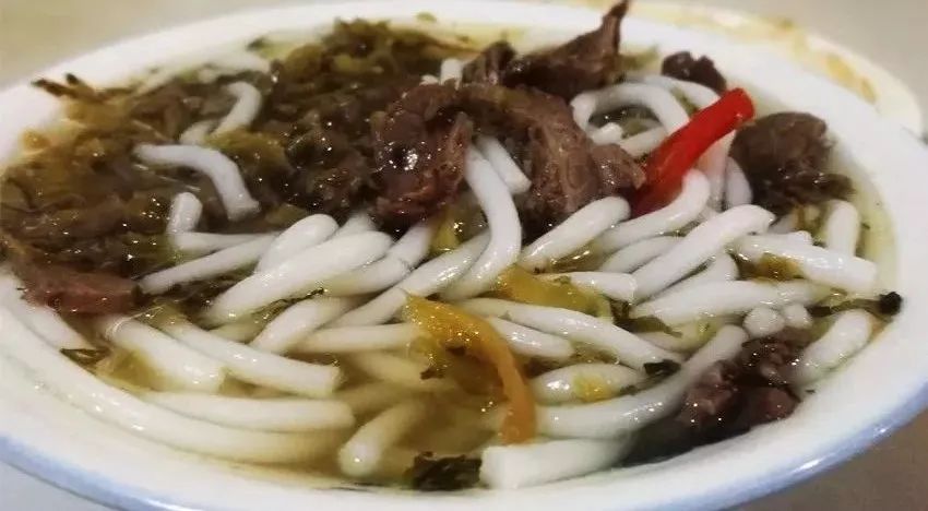酸菜,牛肉片,说起柘荣的牛肉水粉一碗简单的水粉还记得被小东门柘荣