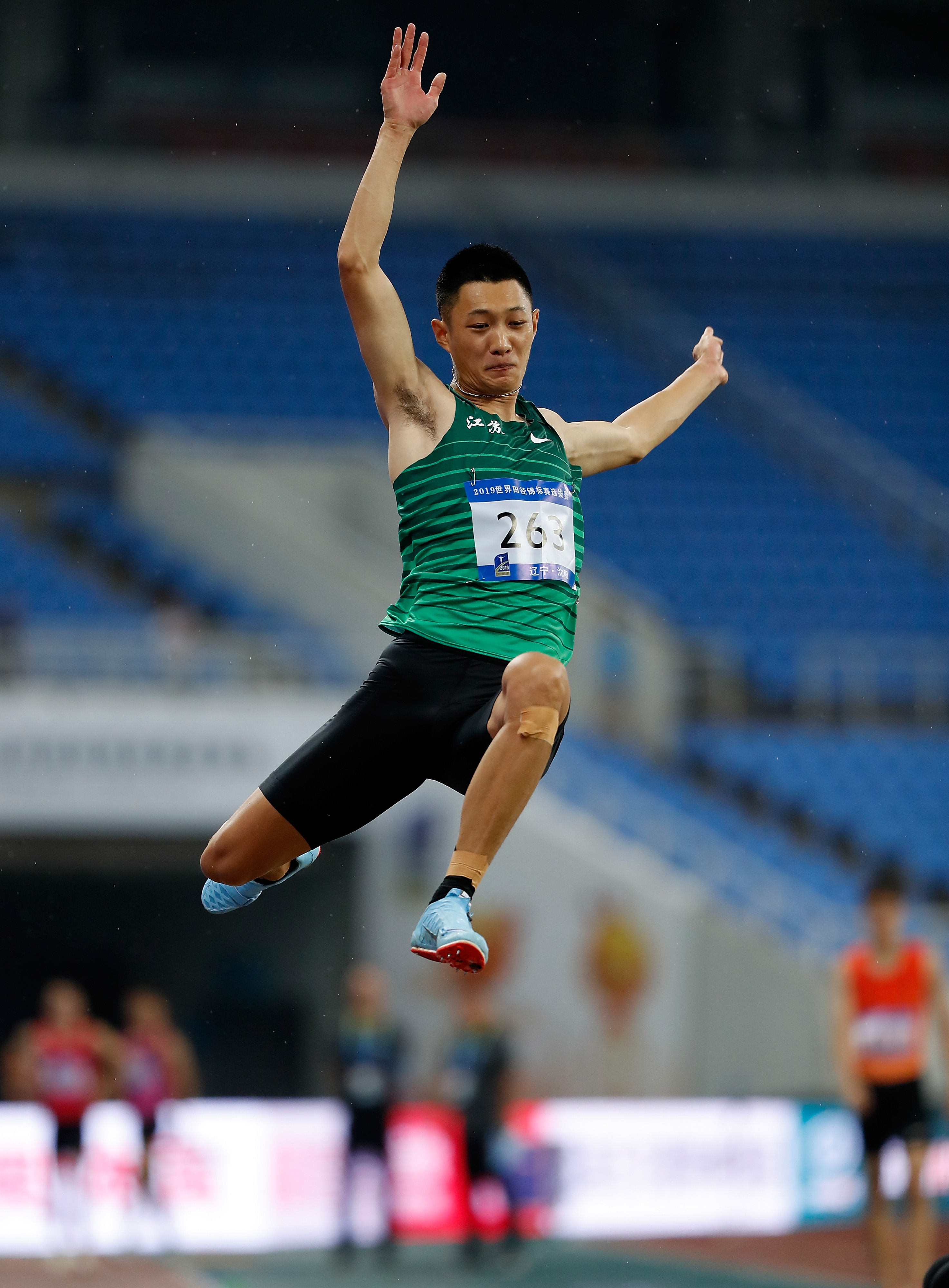 世界田徑錦標賽選拔賽男子跳遠決賽中,江蘇選手王嘉男以8米18的成績