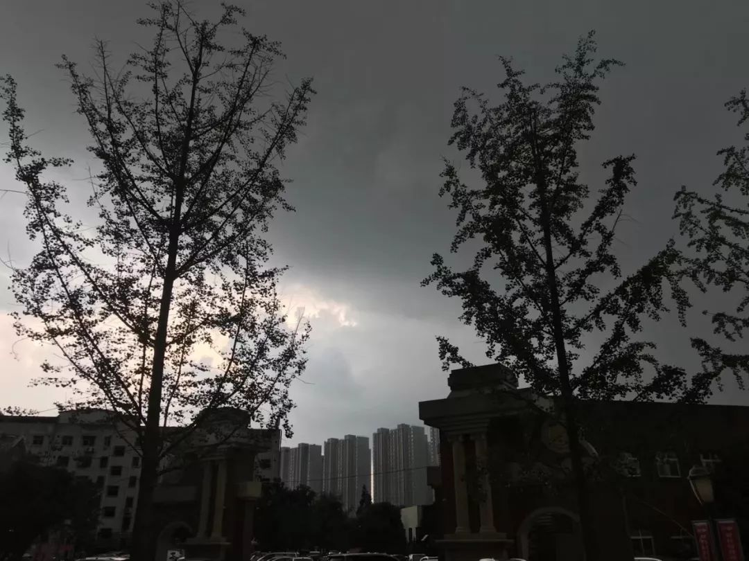 黑壓壓的烏雲黑壓壓的烏雲黑壓壓的烏雲南陽黑壓壓的天空新野因為大風