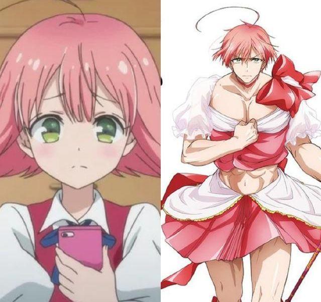 动漫萌妹变成肌肉兄贵雏田女神被毁网友治好了多年的失明