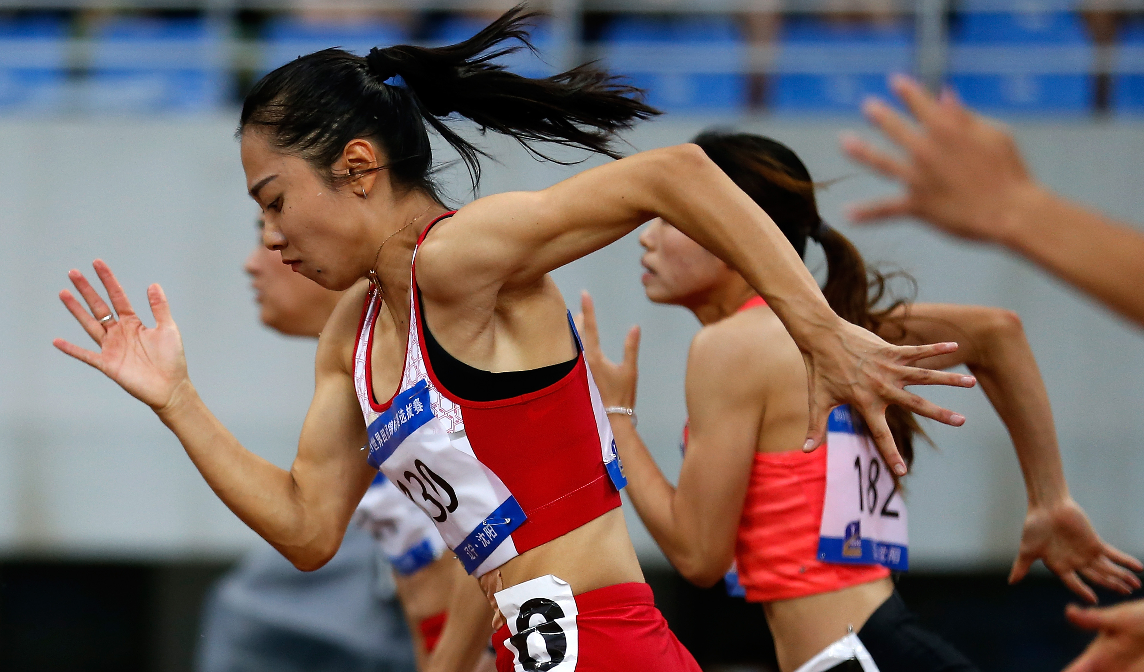 田徑——世錦賽選拔賽:女子100米決賽賽況