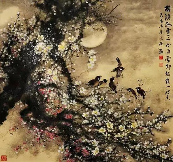 画家杨文杰山水花鸟画作品赏析