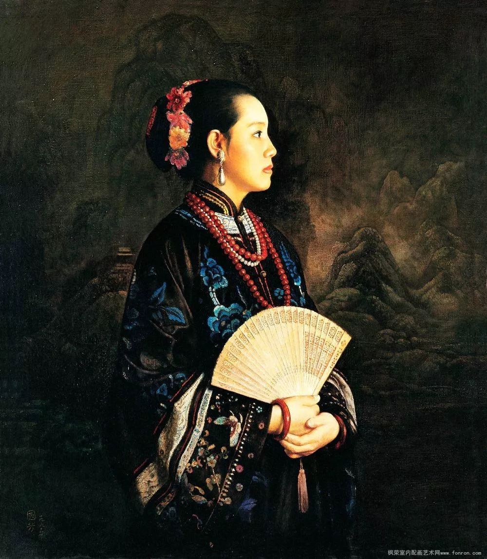 中国人物肖像名画图片