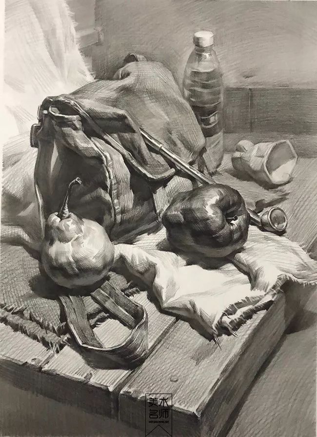 素描跟着国美状元学习定才能取得高分附步骤图边看边学边画