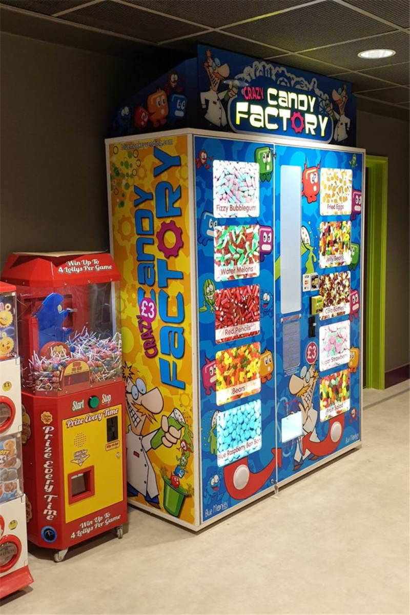 国际新品疯狂糖果工厂世界首台数字糖果自动贩卖机