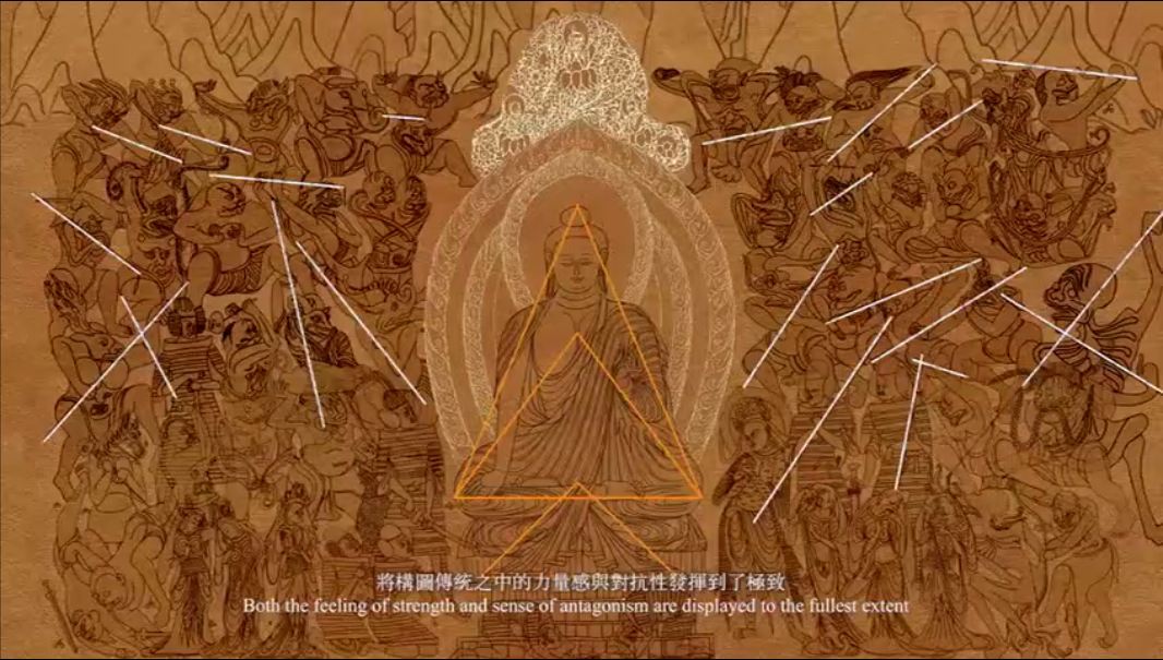 【敦煌石窟】北魏-254窟【2】南壁:释迦降魔、动画《降魔成道》【高清大图】_释迦牟尼