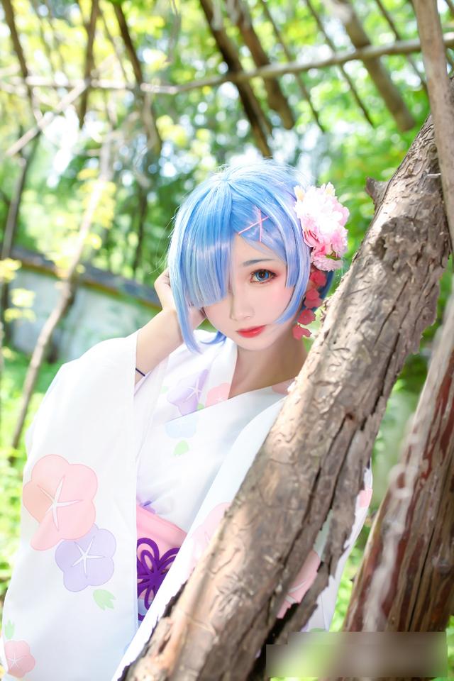 两组国人可爱coser扮演的雷姆颜值很高相当有还原度的作品