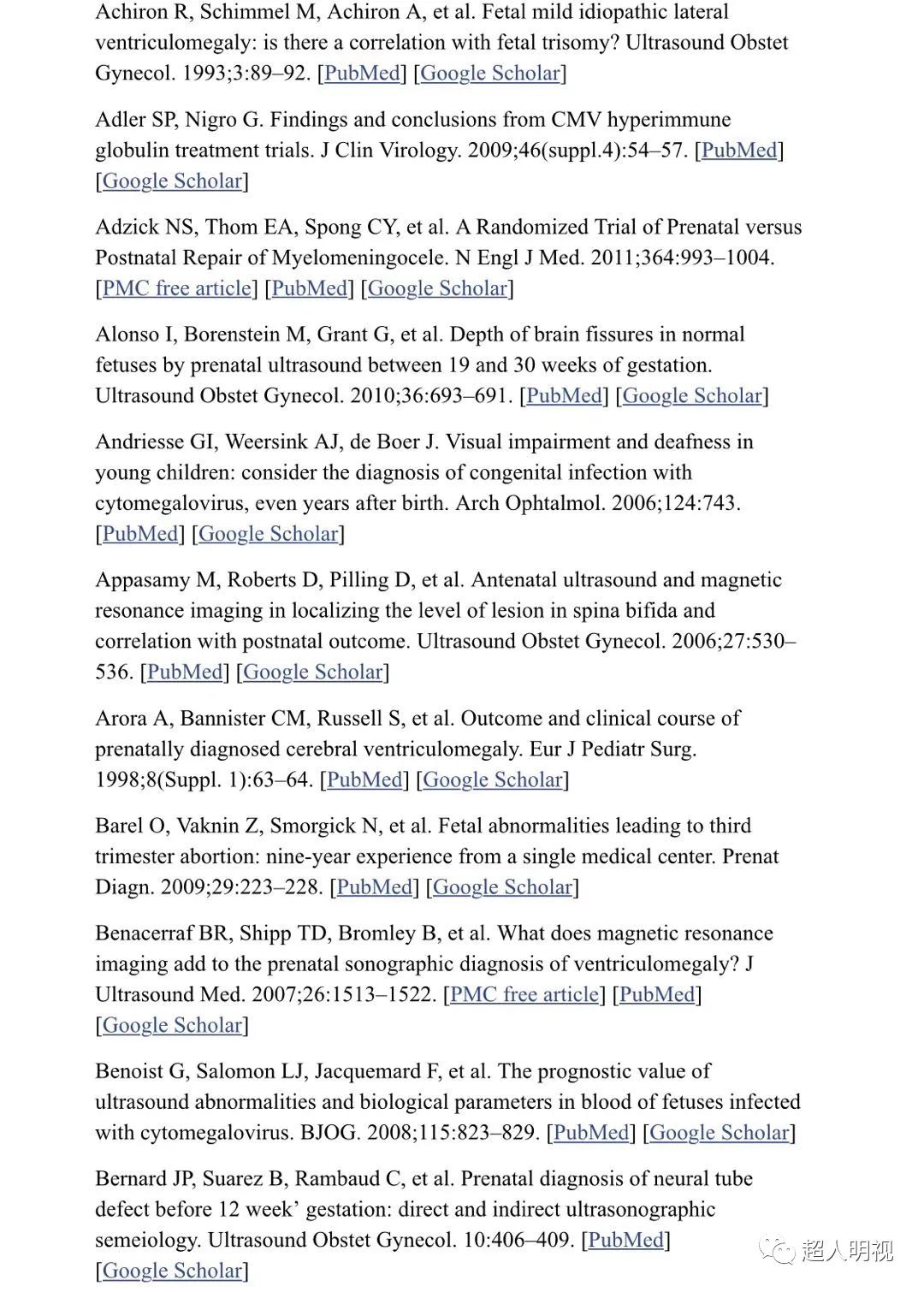 胎儿孤立的轻中度侧脑室增宽isolatedmildtomoderateventriculomegaly