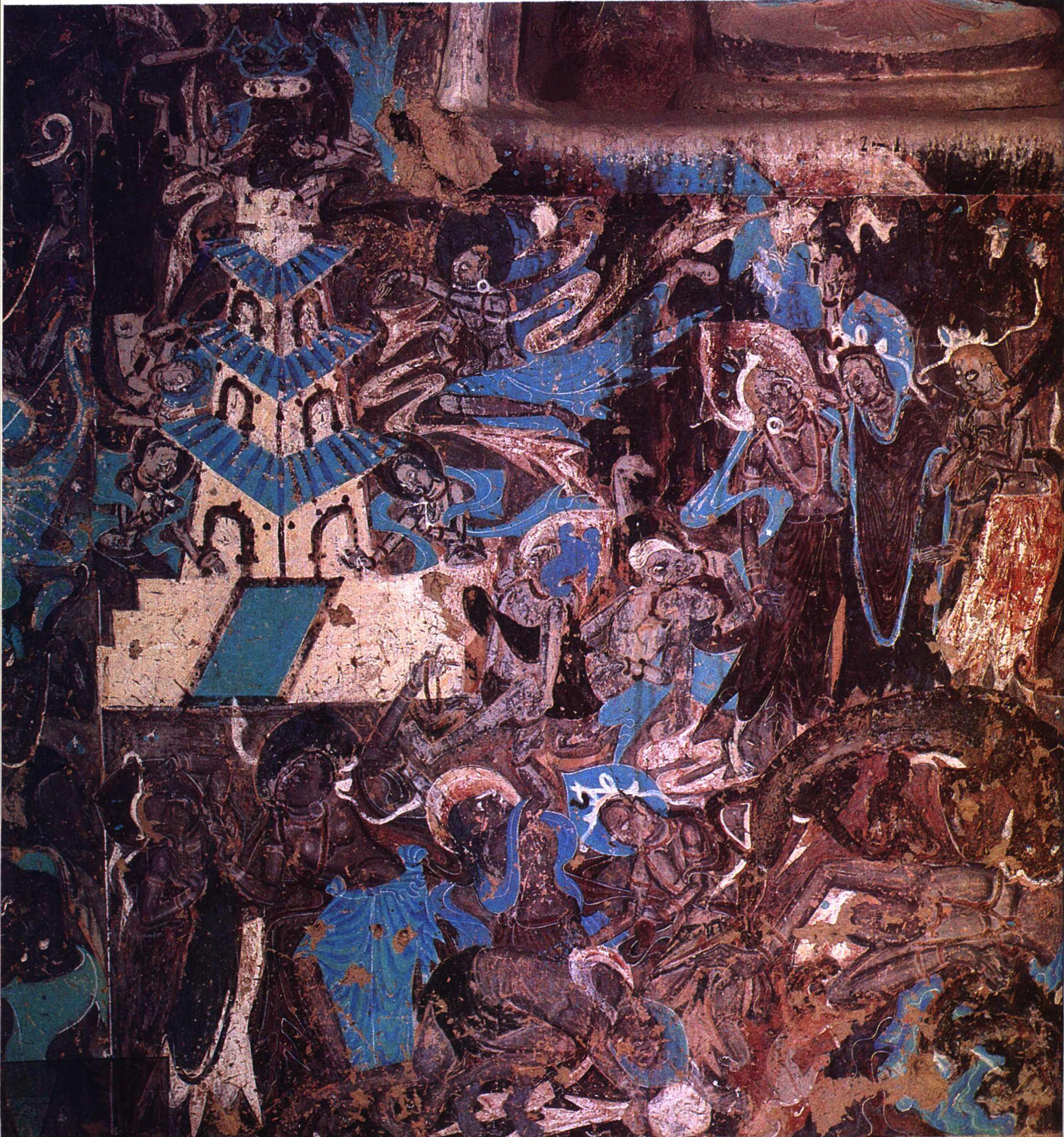 【敦煌石窟】北魏-254窟【3】南壁本生故事:萨埵太子舍身饲虎【高清