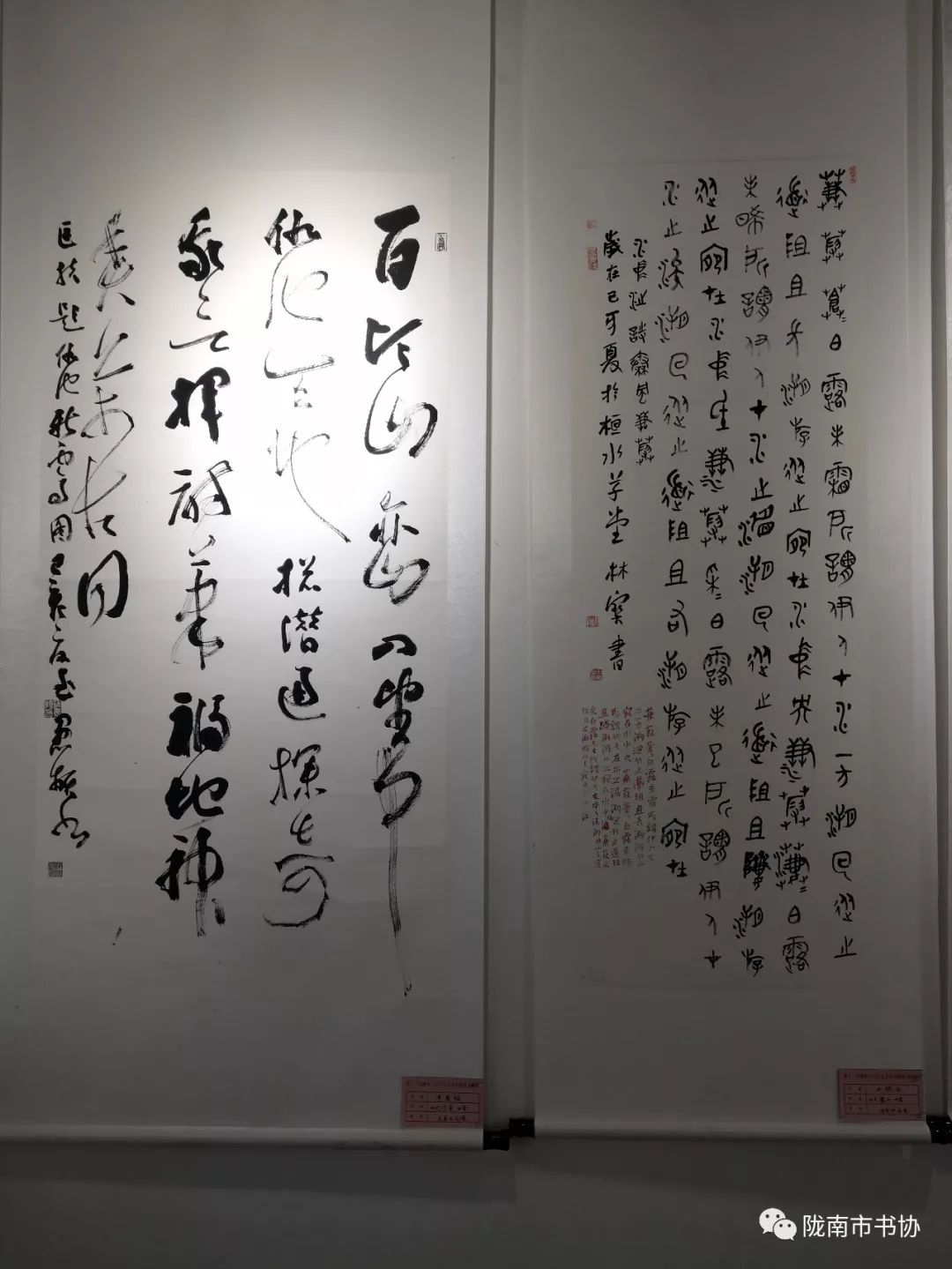 第十一届陇南乞巧女儿节西和麻纸书画展在西和县乞巧苑展出