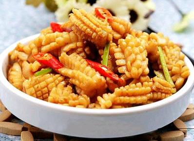 酸辣鱿鱼花 用冷冻的食材做效果也很不错_姜米