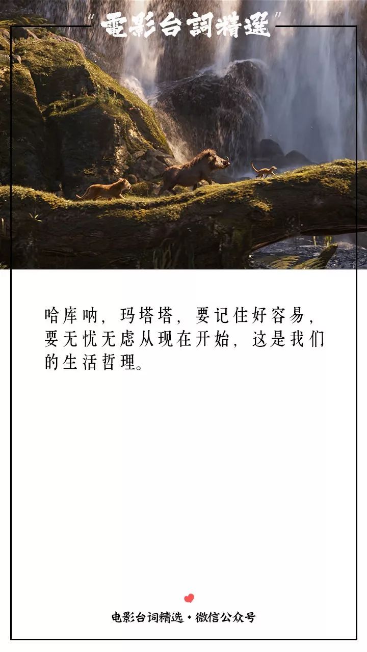 哈库呐玛塔塔hakunamatata狮子王经典电影台词截图
