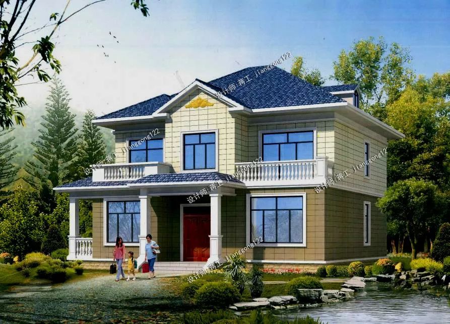 5款2层实用别墅第一款最适合建在农村简直是两全其美