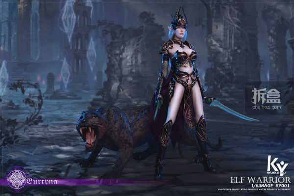 kystudio精灵女战士布瑞纳布瑞亚16可动人偶