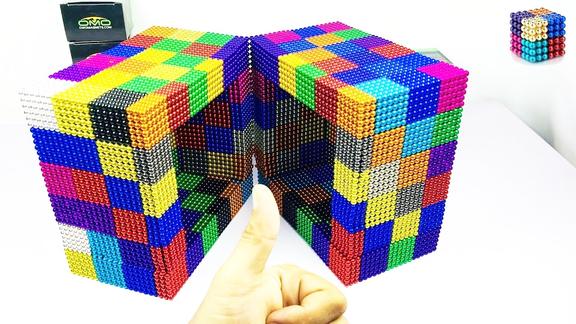 手工达人教你玩转巴克球磁铁制作正方体造型